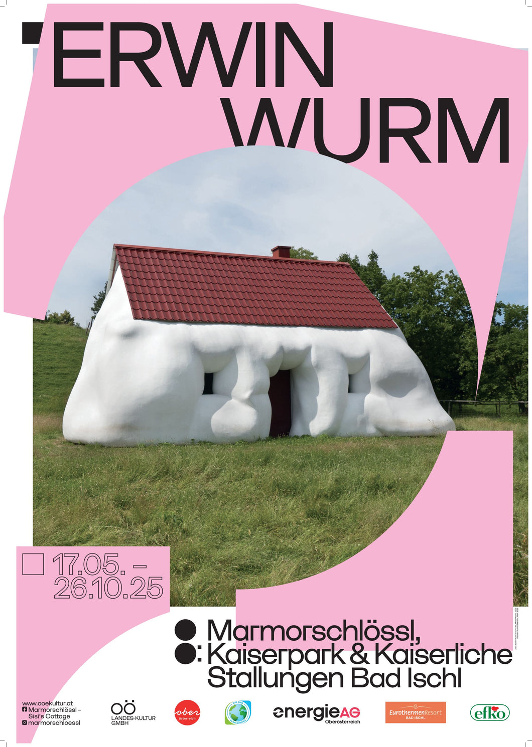 Plakat zur Ausstellung ERWIN WURM