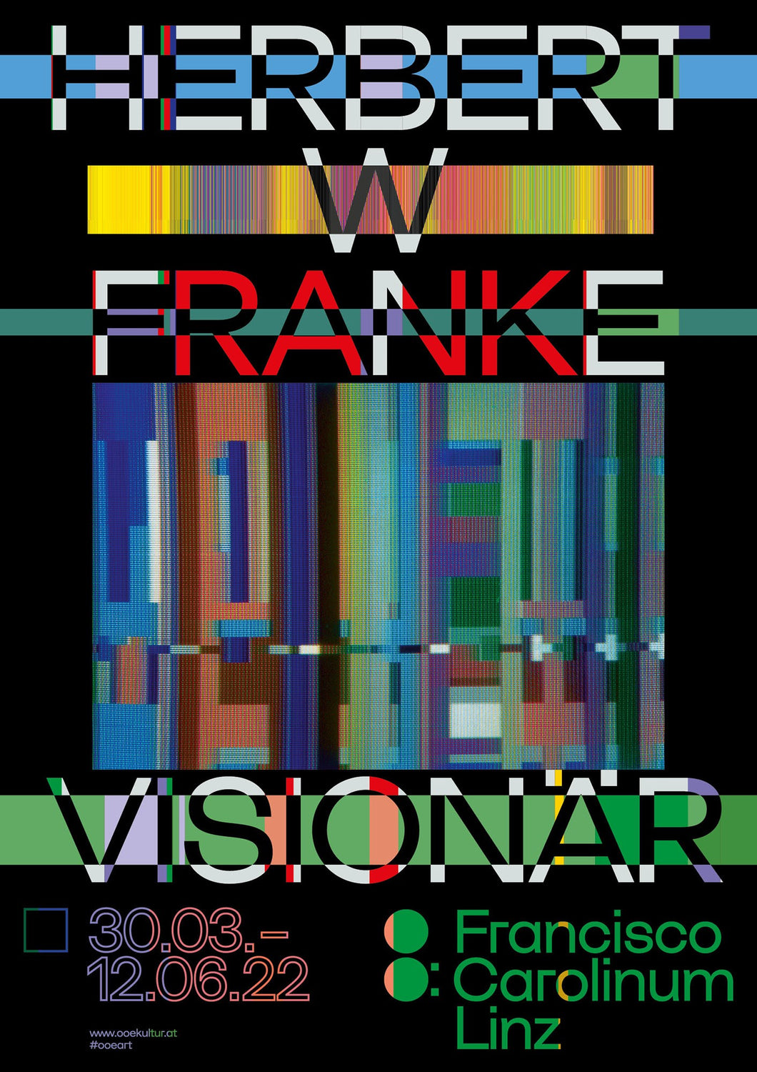 Plakat zur Ausstellung HERBERT W. FRANKE. Visionär